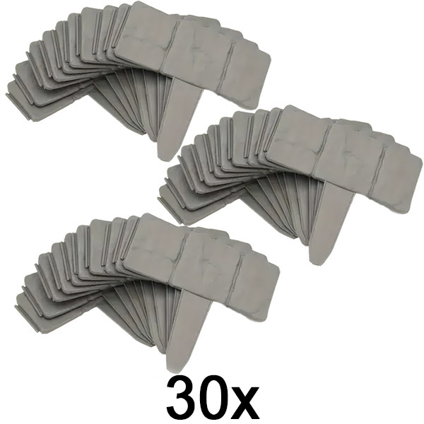 3x Bordură de grădină cu aspect de piatră (10 buc.) | MINIFENCE