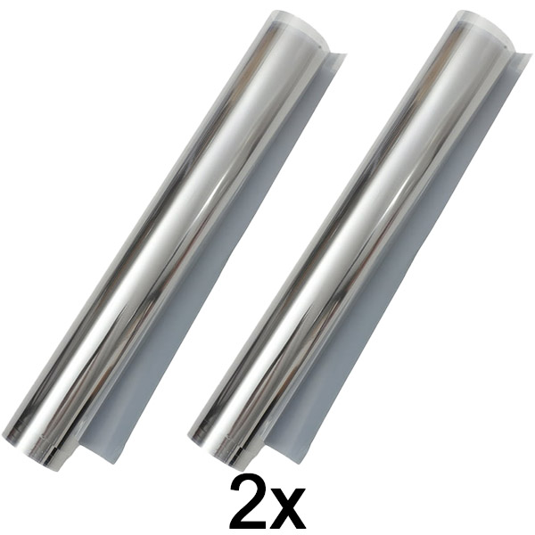 2x Folie cu efect de oglindă autoadezivă (45 x 200 cm) | FOILBLISS